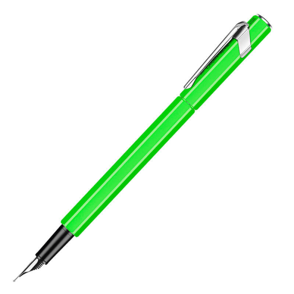 Caran d'Ache, Füllfederhatler 849, neon grün seitlich offen